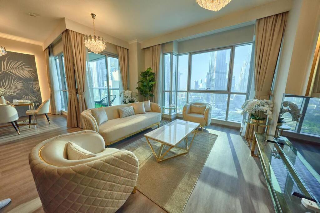 Magnificent Luxury 3Br With Amazing Burj & Fountain View Apartment Dubai Luaran gambar